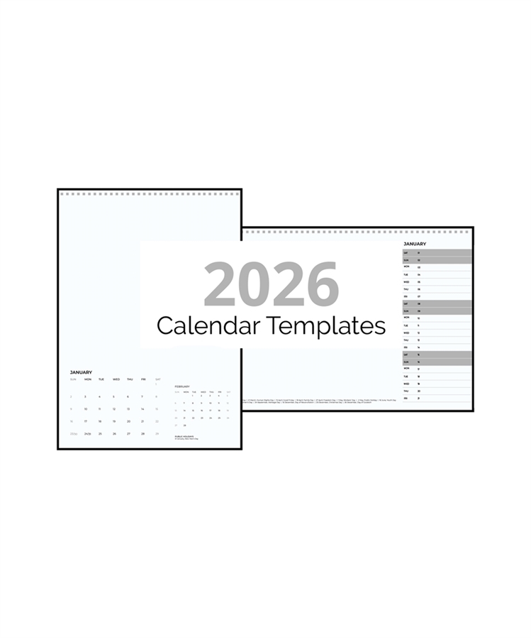 Picture for category Calendar Templates
