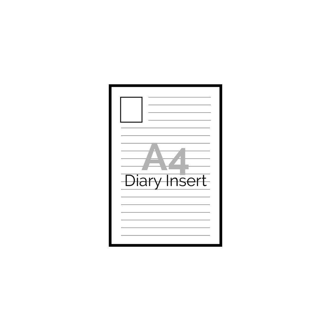 Show details for A4 Diary Insert Template