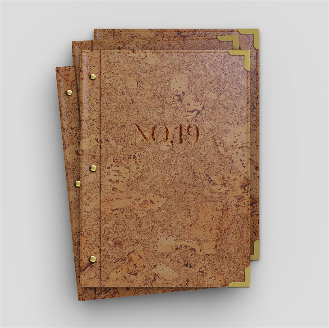 Show details for A4 PU Cork Menu Folder