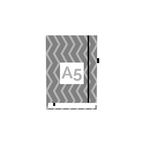 Show details for A5 Notebook Printed Cover Template