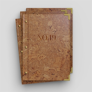 Show details for A4 PU Cork Menu Folder